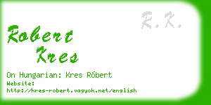 robert kres business card